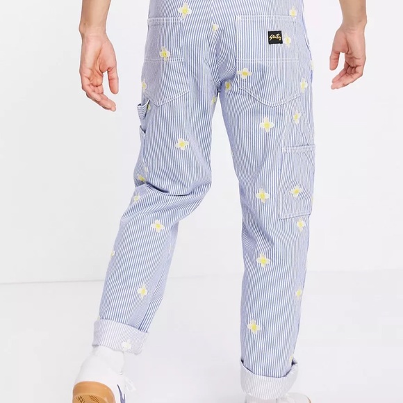 🌼🤍NWT STAN RAY Mens Daisy embroidered Hickory Painter Pants 38X32 SOLDOUT!🤍🌼 - Picture 11 of 11